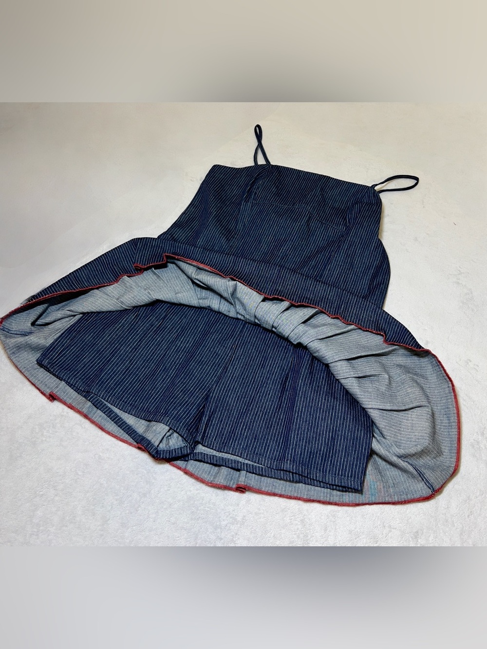 NWT Pilcro by Anthropologie Sleeveless Pleated Denim Romper - Picture 12 of 14